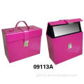 square PVC leather cosmetic box crafts